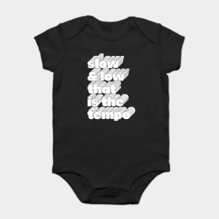 Slow & Low / 80s Hip Hop Design Baby Bodysuit